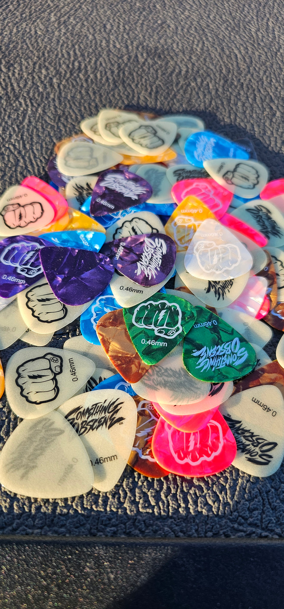 Obscene guitar picks