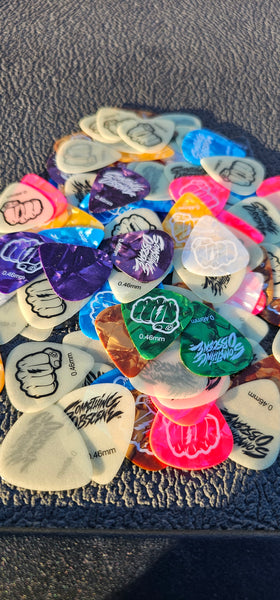 Obscene guitar picks